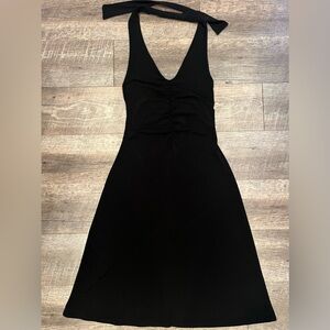 Vintage Black Halter Dress